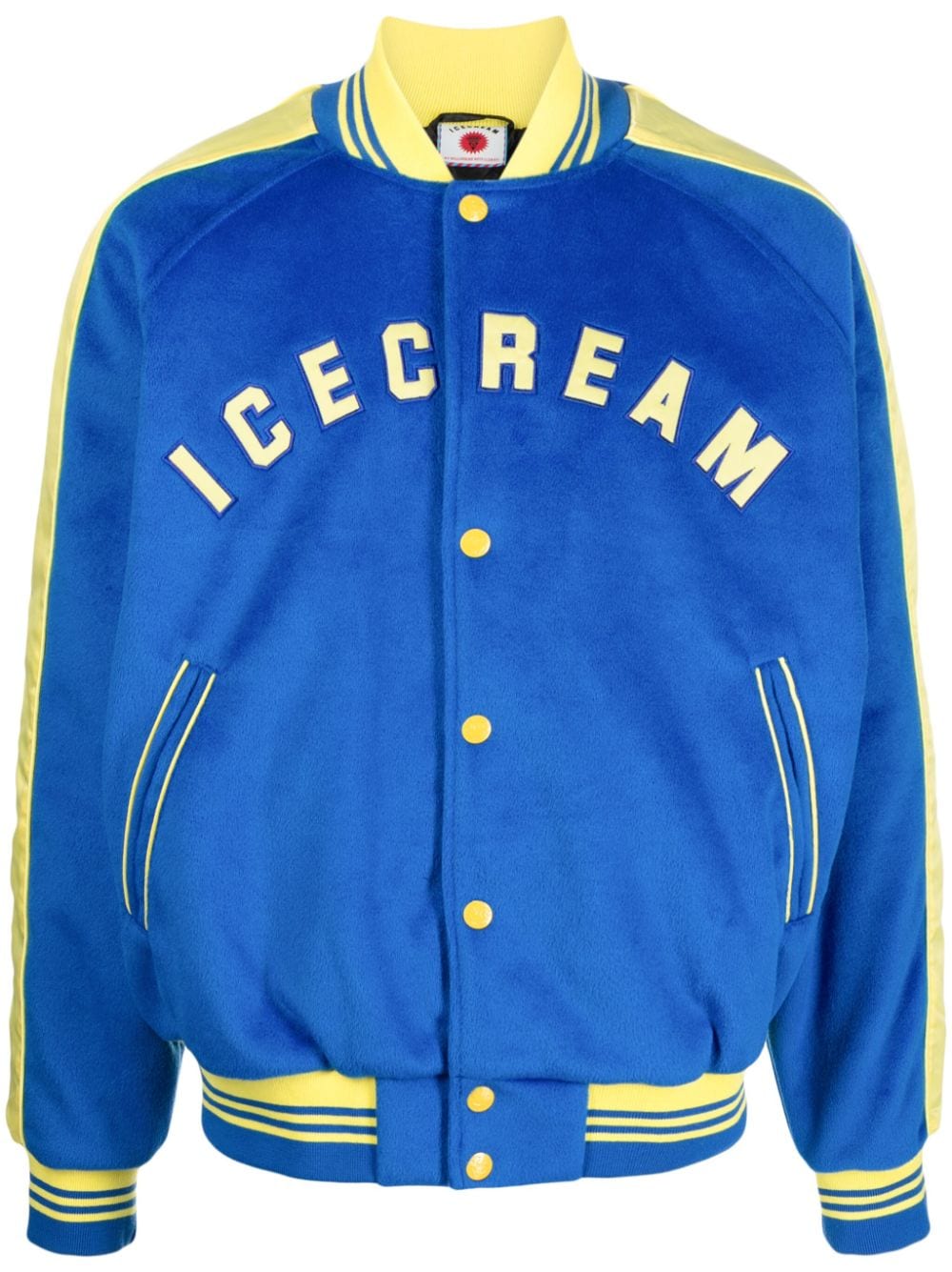 Icecream Logo-embroidered Bomber Jacket In Blue