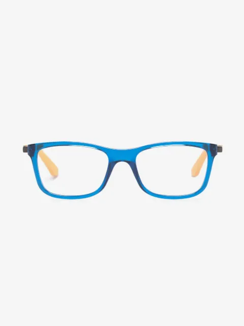 RAY-BAN JUNIOR two-tone rectangle-frame glasses