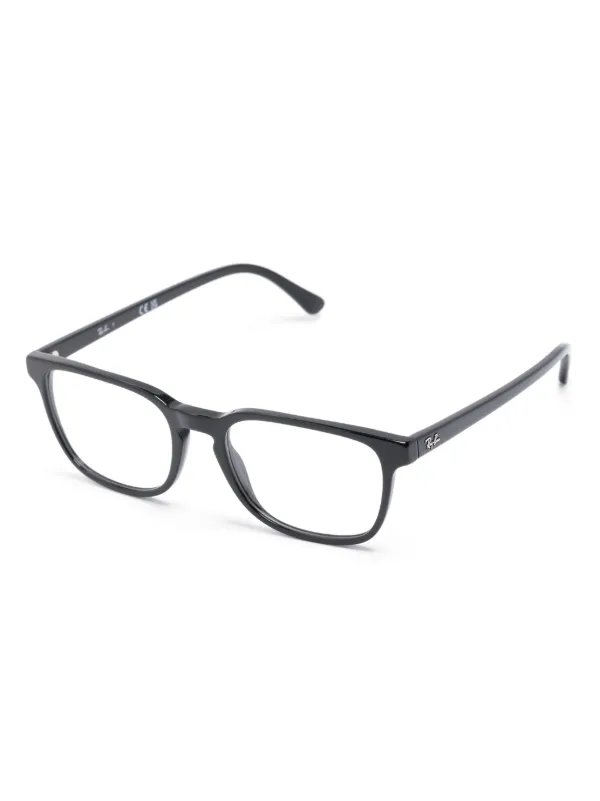 Ray-Ban スクエア眼鏡フレーム | ブラック | FARFETCH JP