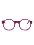 Kuboraum round-frame glasses - Pink