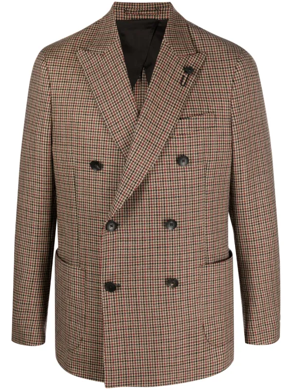 Mens hot sale houndstooth blazer