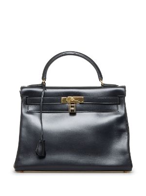 Vintage Hermes Kelly 25 Black Leather Handbag Auction