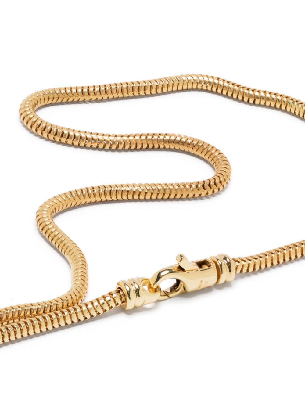 Shop Tom Wood Snake-chain Silver Necklace In Gold