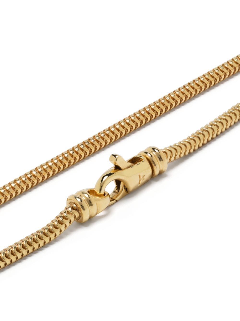 Shop Tom Wood Snake Slim Gold-plated Bracelet