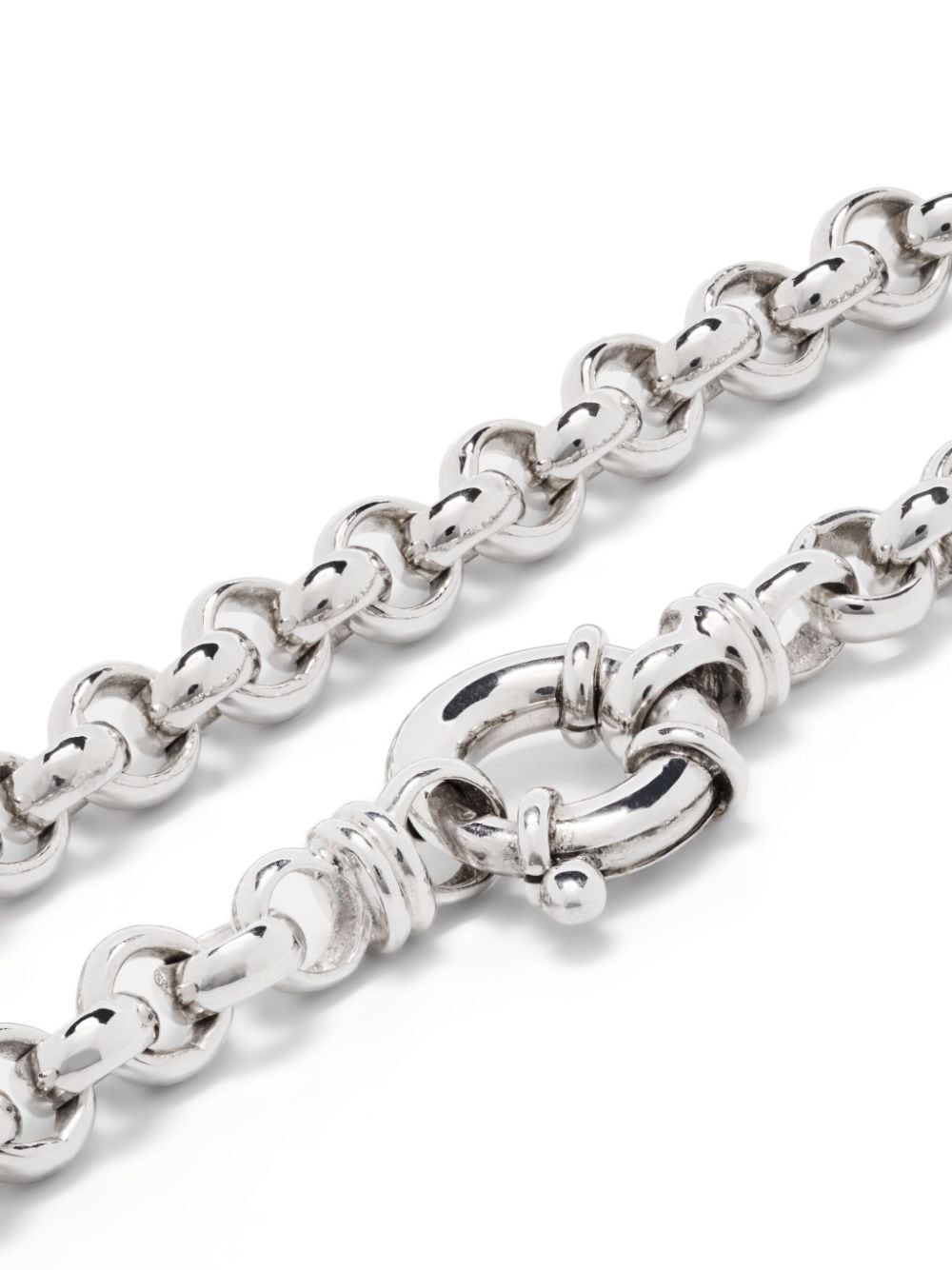 Shop Tom Wood Thick Rolo-chain Bracelet In Silber