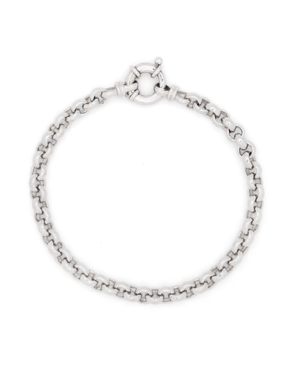 Tom Wood Thick Rolo-chain Bracelet In Silber