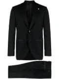 LUIGI BIANCHI MANTOVA peak-lapels single-breasted suit - Black