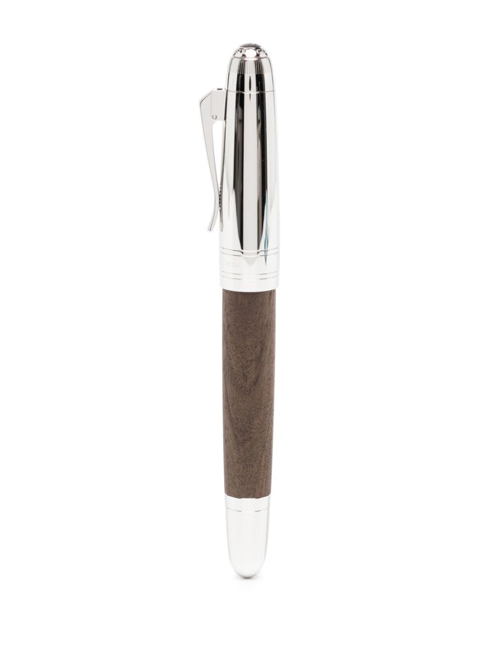 Graf von Faber-Castell Magnum wood-detail rollerball pen - Zilver