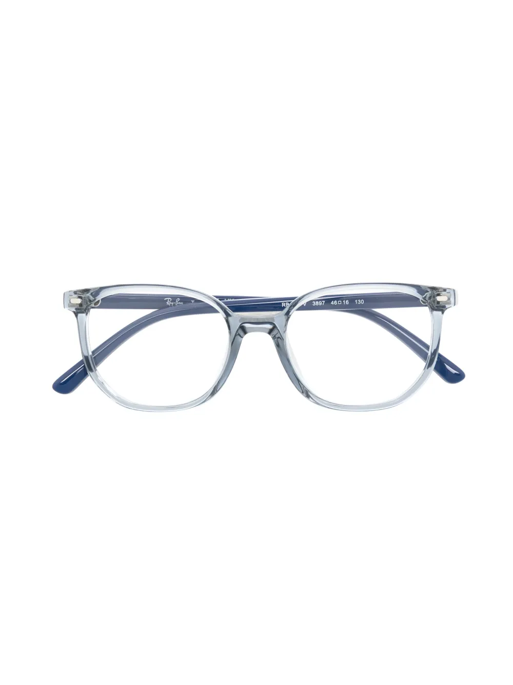 RAY-BAN JUNIOR round-frame glasses - Blau
