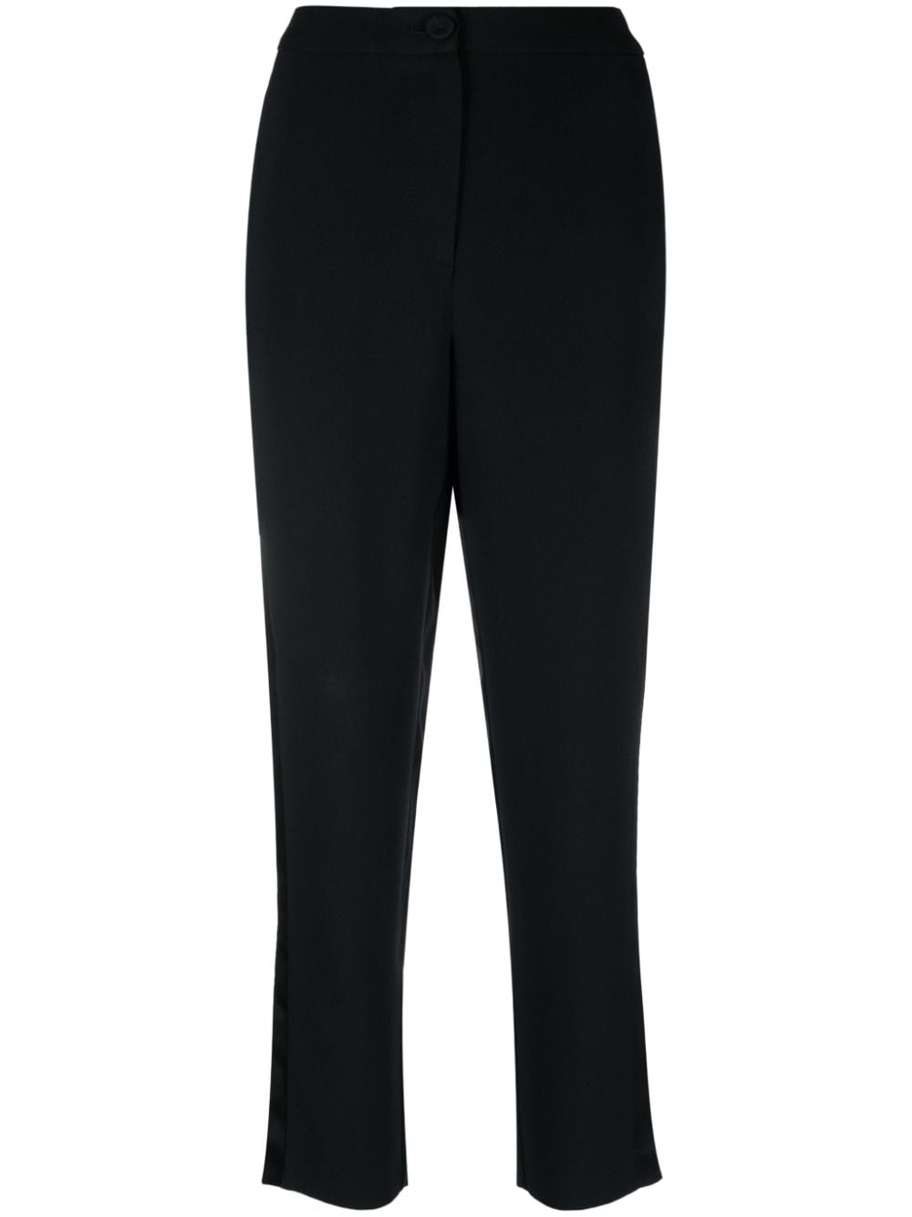FEDERICA TOSI SATIN-TRIM TAPERED TROUSERS
