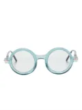 Kuboraum Mask P1 round-frame glasses - Green