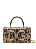 Dolce & Gabbana DG Girls leopard-print crossbody bag - Brown