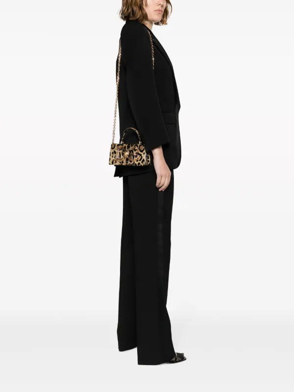 Dolce & Gabbana DG Girls leopard-print Crossbody Bag | Brown