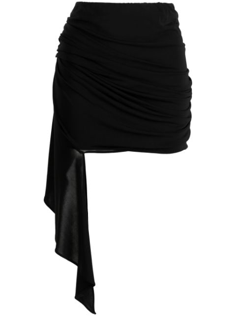 REV mid-rise draped miniskirt