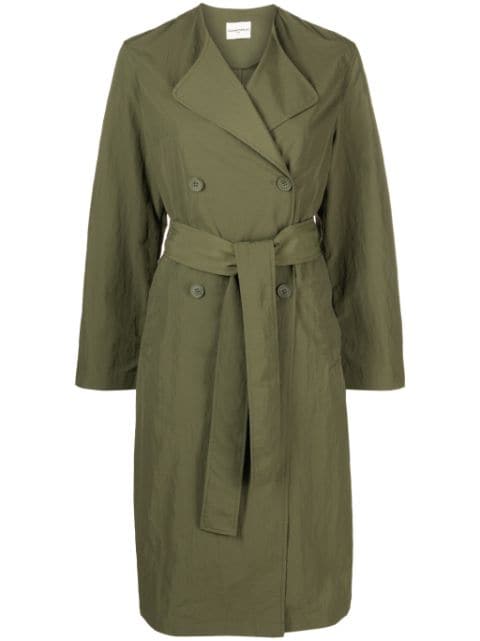 Claudie Pierlot belted crinkled trenchcoat