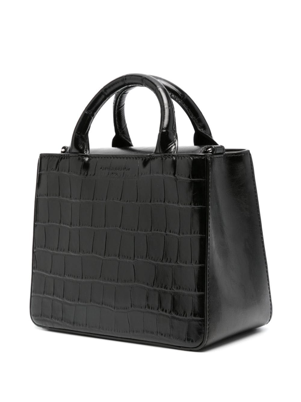 Shop Claudie Pierlot Anouck Leather Tote Bag In Black