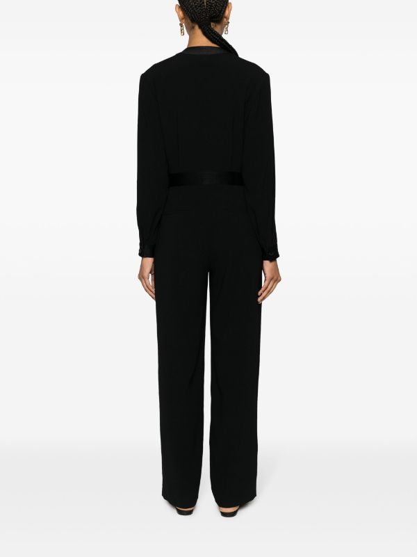 Claudie Pierlot straight leg Wrap Jumpsuit Farfetch