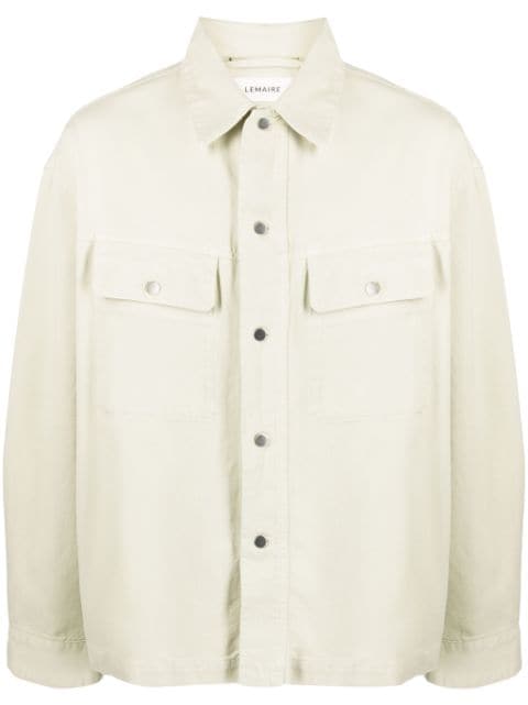 LEMAIRE flap-pockets cotton shirt 