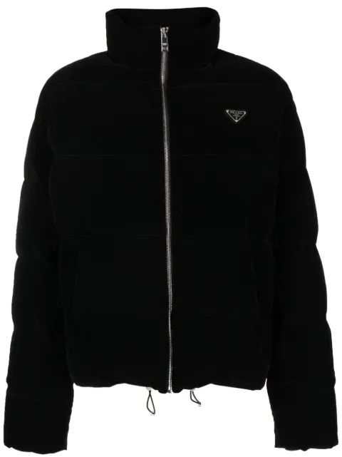 Prada velvet padded jacket