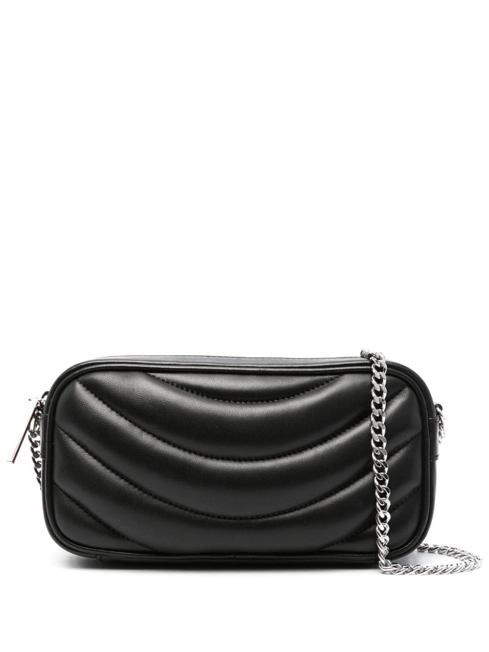 Claudie Pierlot quilted leather shoulder bag - Nero