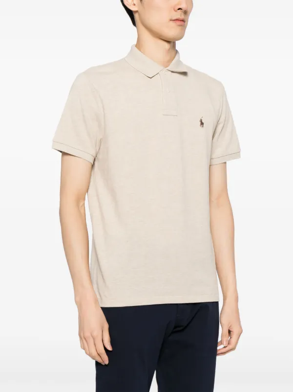 Polo Ralph Lauren Polo Pony Cotton Polo Shirt | Brown | FARFETCH