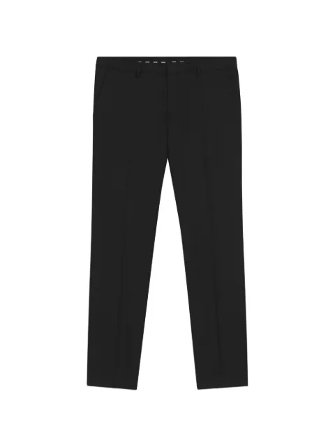 BOSS pantalon en laine à coupe droite