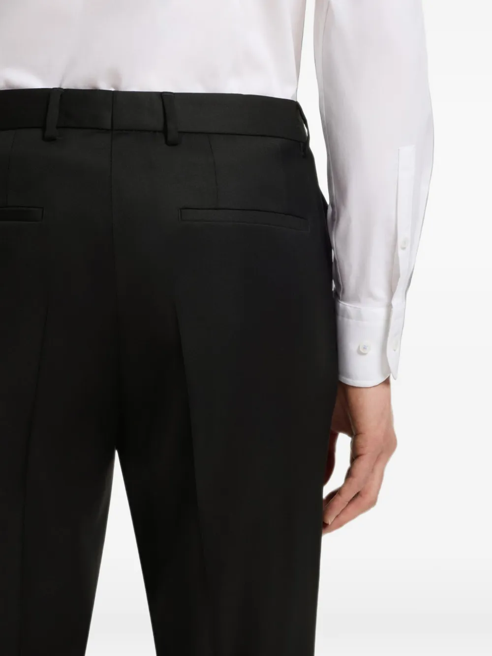 BOSS Straight broek Zwart