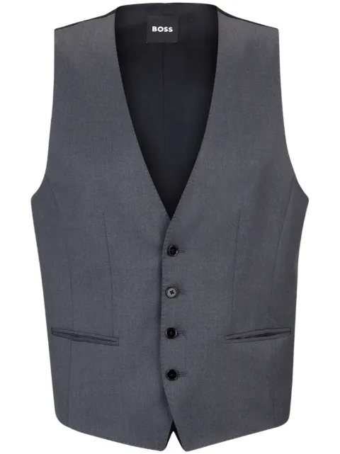 BOSS tailored button-down waistcoat