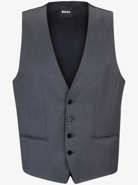 BOSS tailored button-down waistcoat