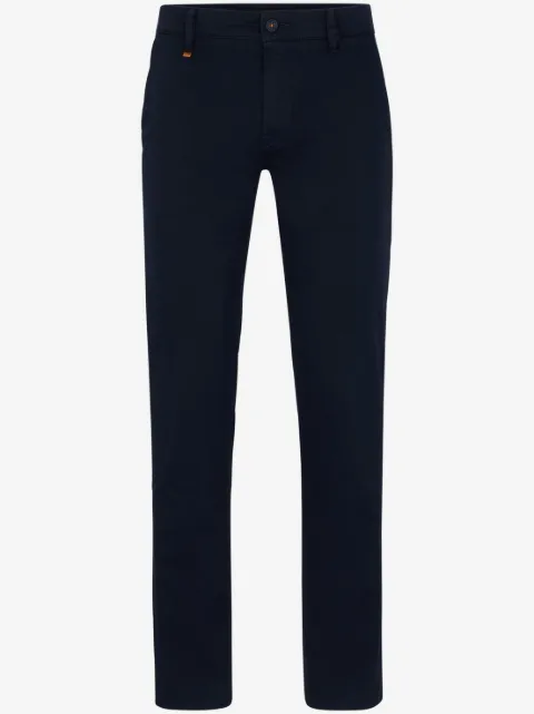 BOSS Calça cenoura com tag de logo
