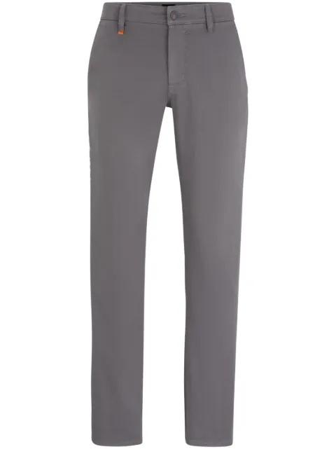 BOSS Calça reta cintura média