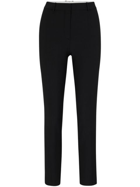 BOSS virgin wool cropped trousers