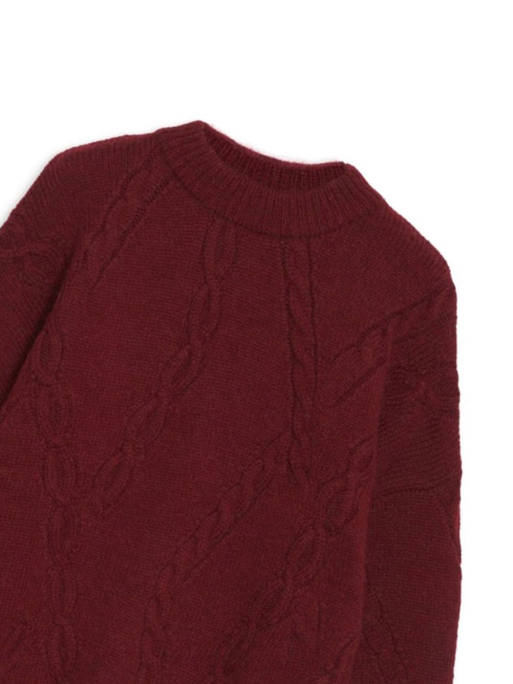 Shop Anine Bing Mike Cable-knit Jumper In Red