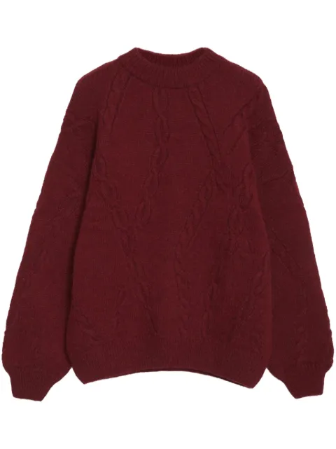 ANINE BING Mike cable-knit jumper