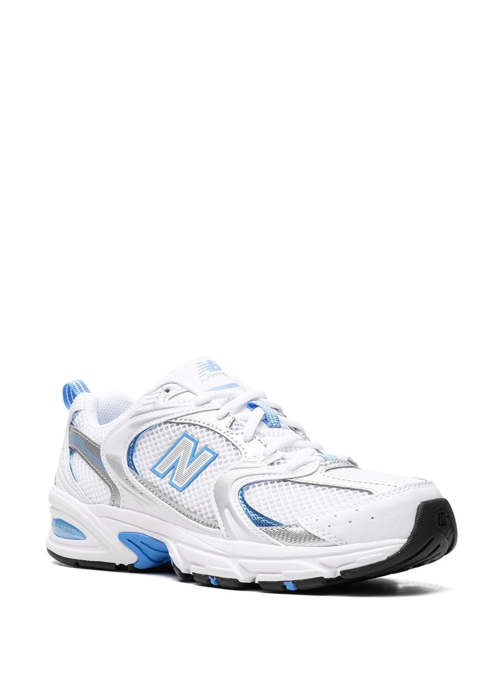 Shop New Balance 530 "metallic Blue" Sneakers In White