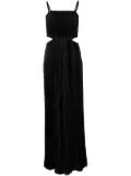 alice + olivia square-neck sleeveless pleated jumpsuit - Black