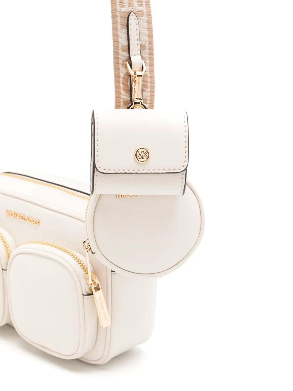 Michael Kors Jet Set leren crossbodytas Wit