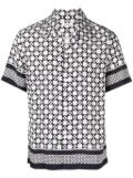 SANDRO Square Cross shortsleeved shirt - Blue