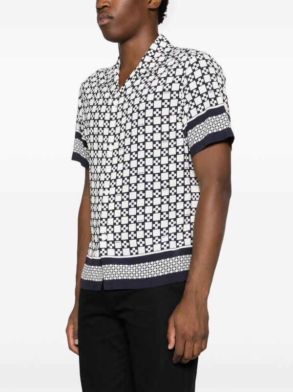 SANDRO Square Cross Shortsleeved Shirt - Farfetch