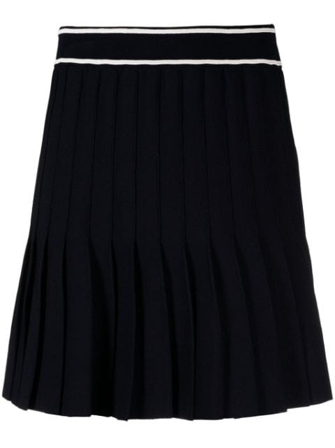 SANDRO pleated knit skirt