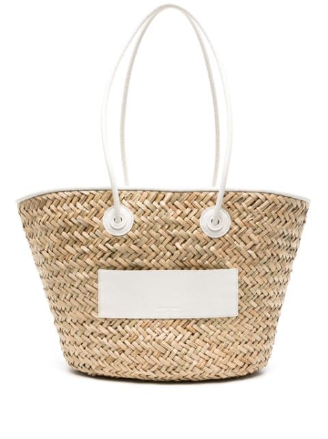 Claudie Pierlot medium Straw Basket shoulder bag