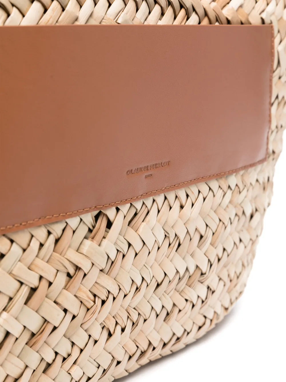 Claudie Pierlot basketweave Beach Bag Farfetch