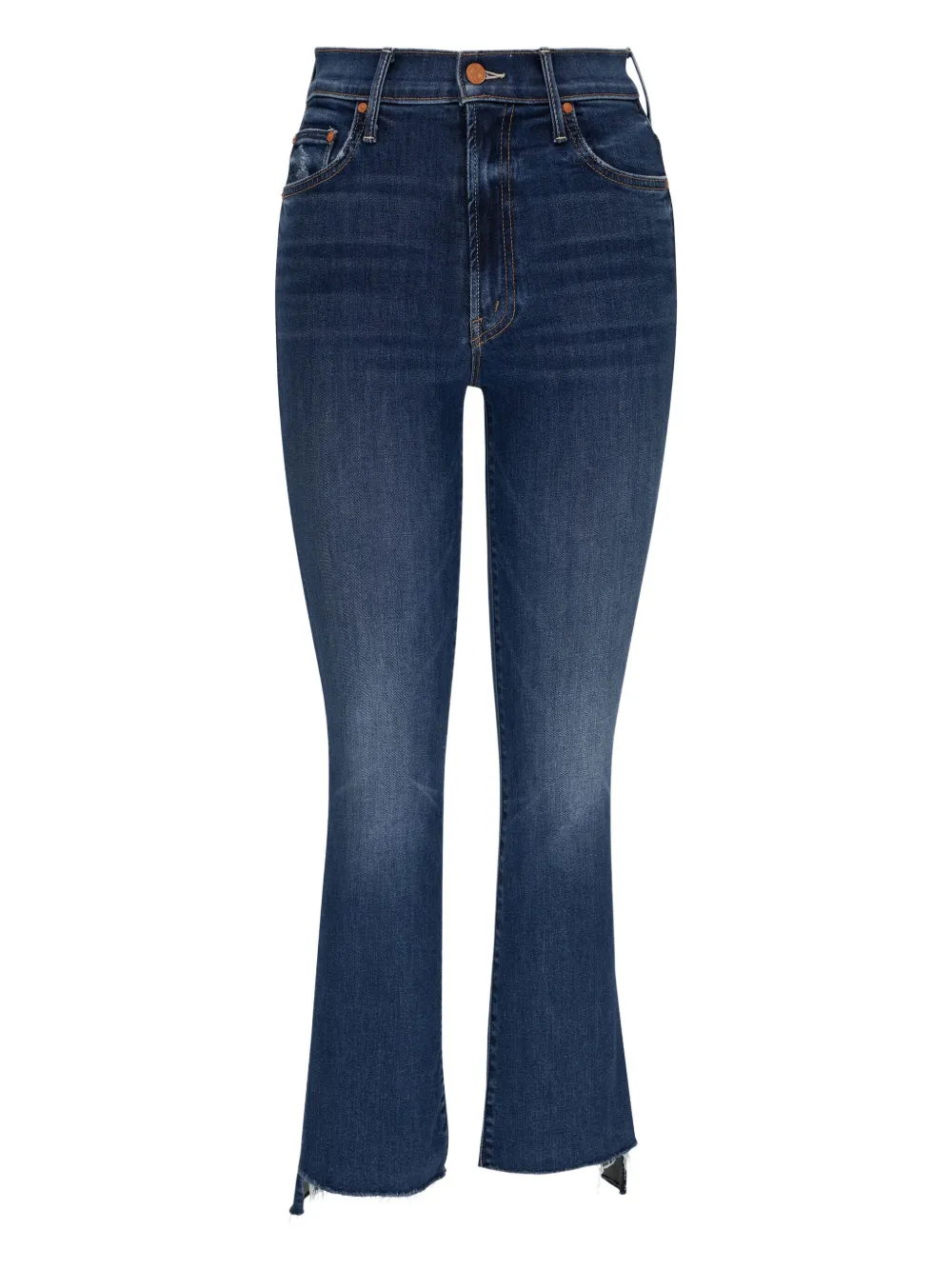 MOTHER The Insider raw-hem cropped jeans | Blue | Image 1