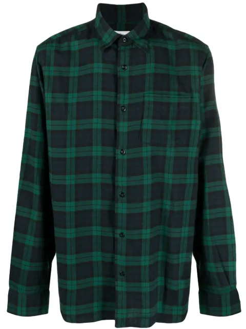Woolrich checked long-sleeve cotton shirt