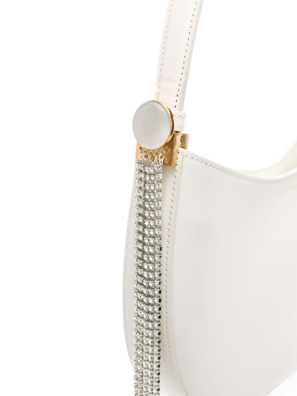 Shop Magda Butrym Medium Vesna Leather Shoulder Bag In White