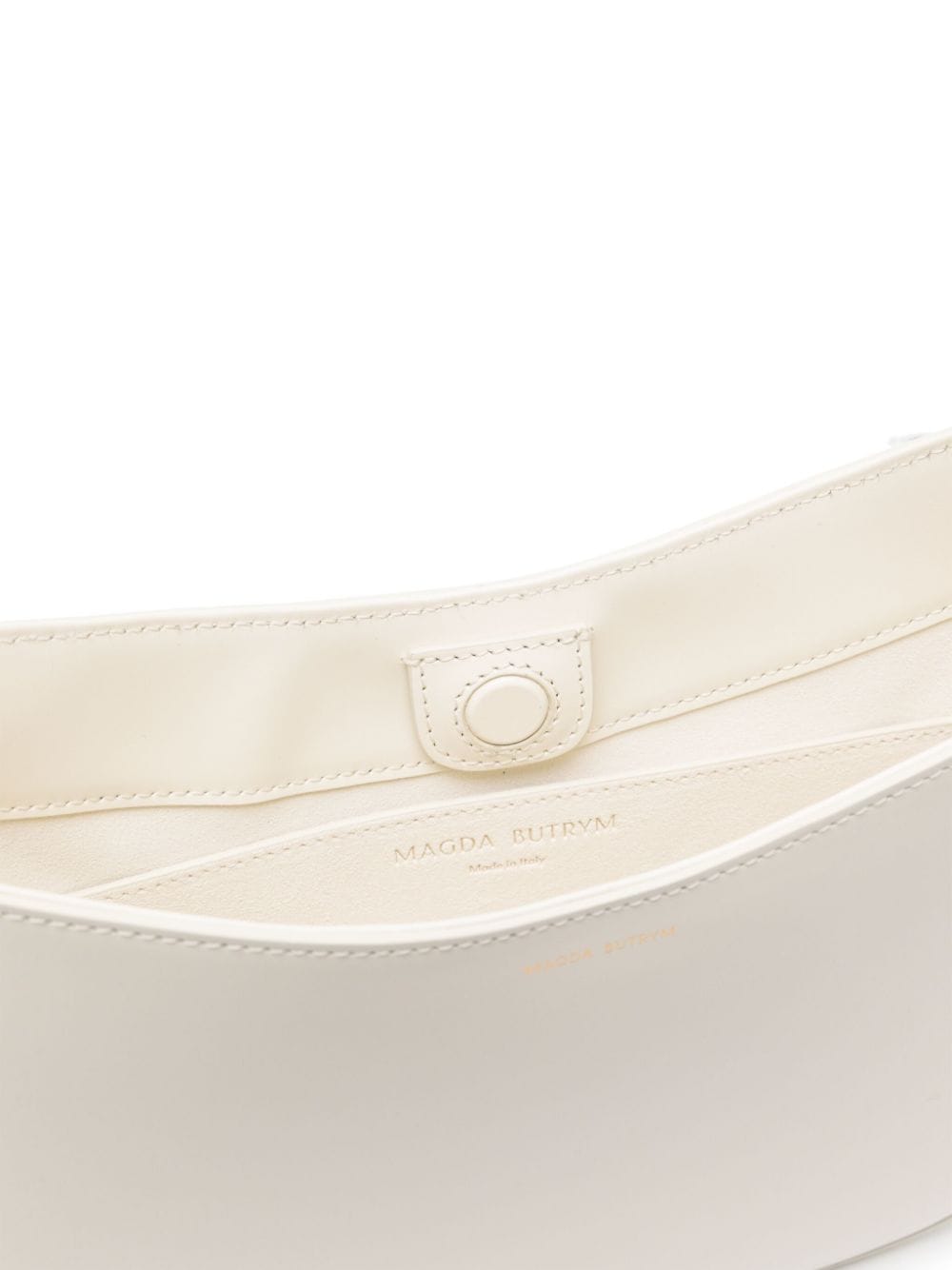 Shop Magda Butrym Medium Vesna Leather Shoulder Bag In White