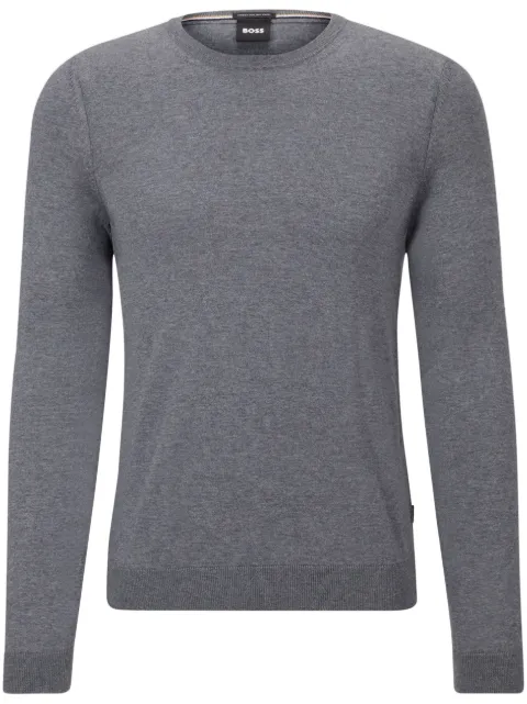 BOSS crew-neck long-sleeve jumper 