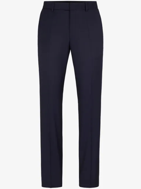 BOSS pressed-crease tailored trousers