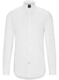 BOSS long-sleeve poplin shirt - White