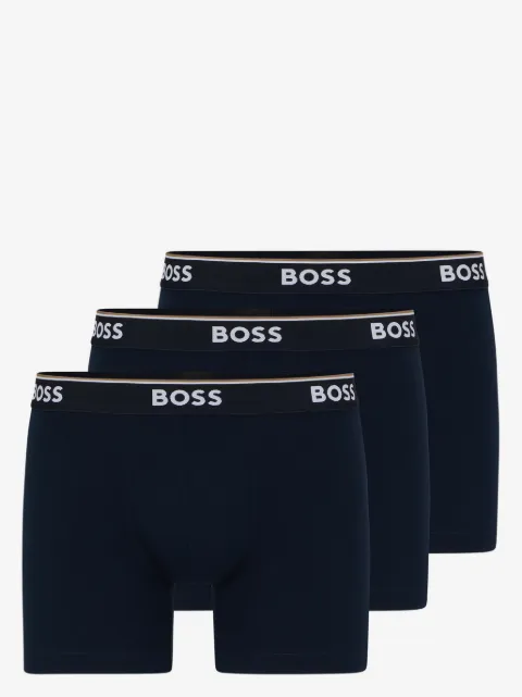 BOSS pack de tres bóxeres con logo en la pretina